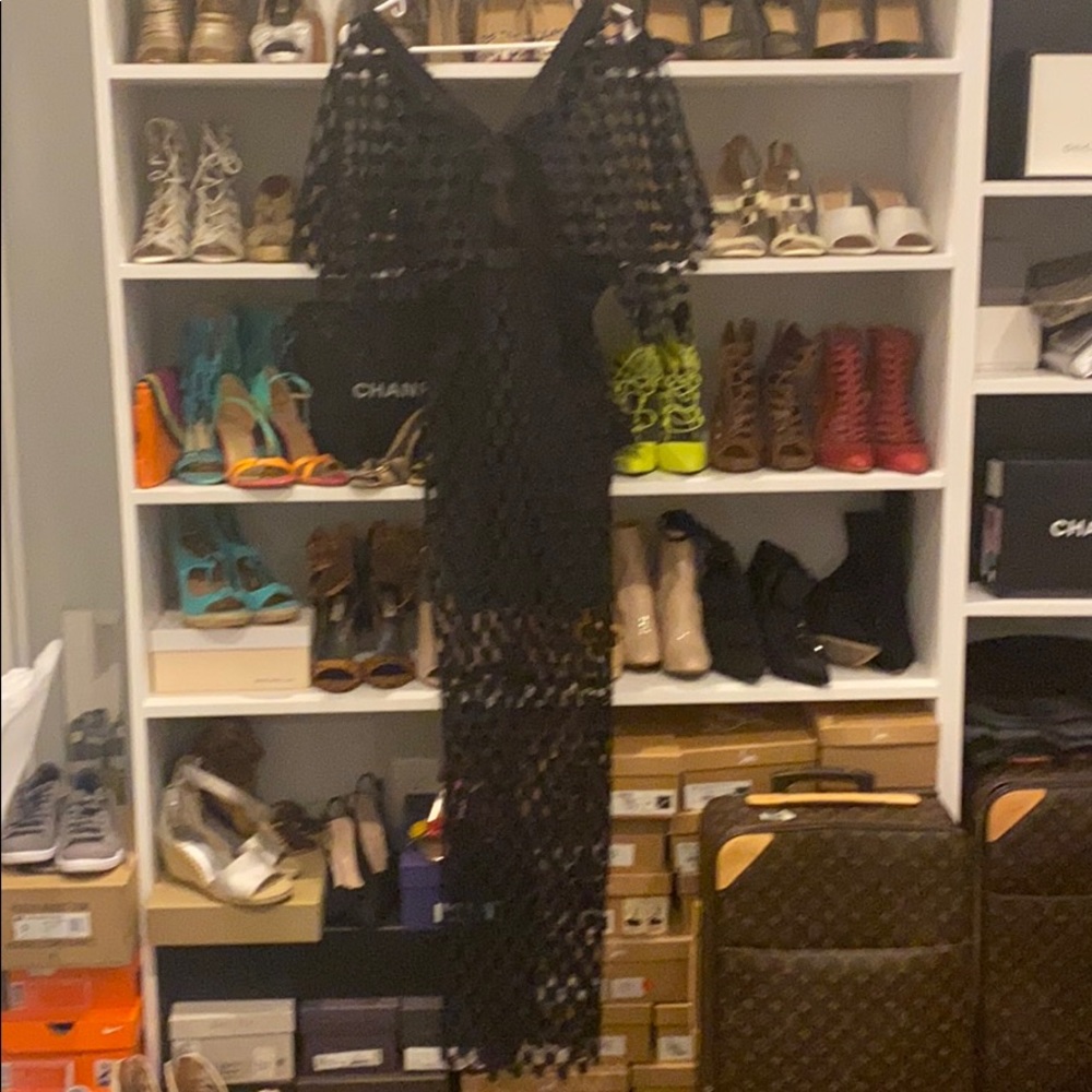 Custom Black long cocktail dress